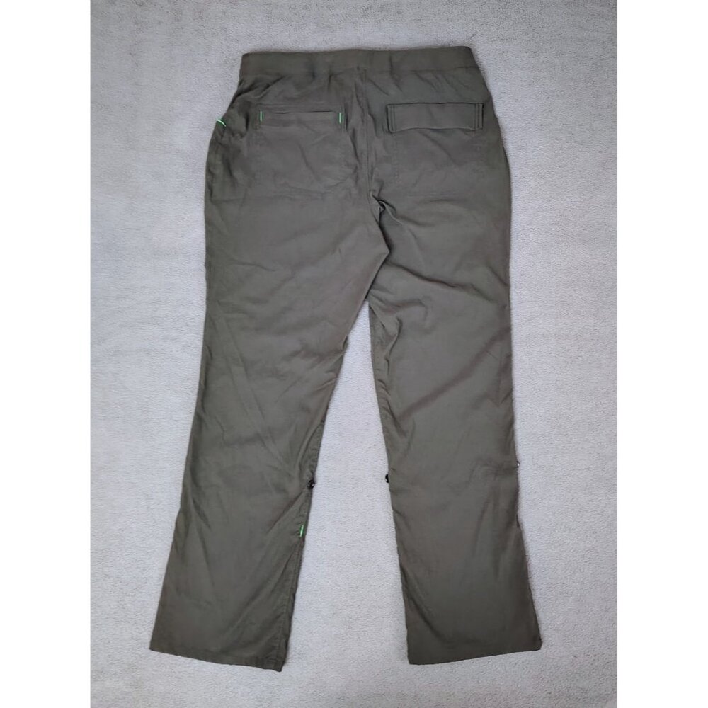 Alpine Parrot Women's Ponderosa Pants Sz (16) Dark Green Cargo Hiking Bootcut - Picture 7 of 8